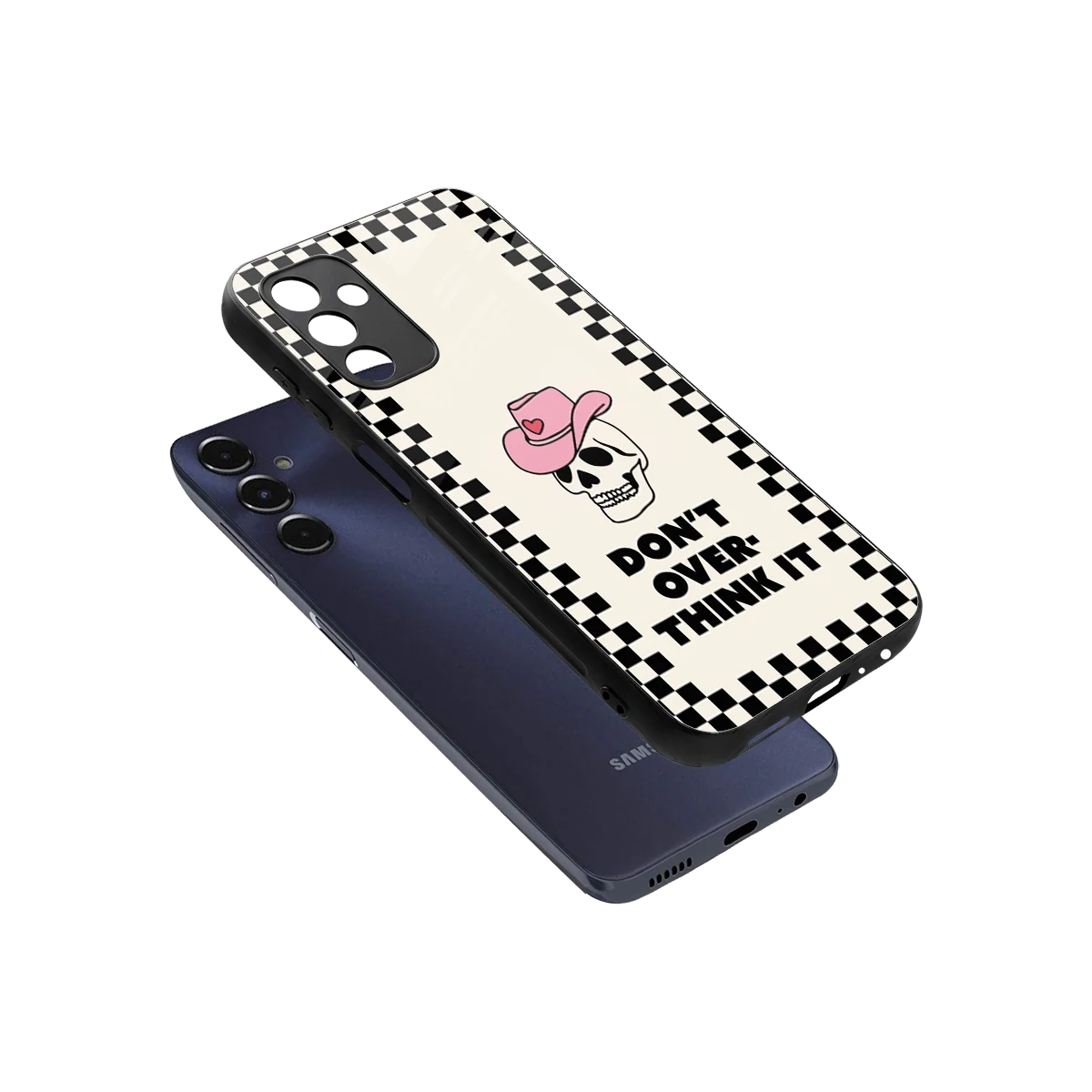 Chill Mode sleek samsung galaxy m14 5g cover with tempered glass back and TPU edges