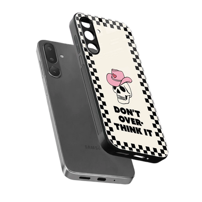 Chill Mode sleek samsung galaxy m36 5g cover with tempered glass back and TPU edges