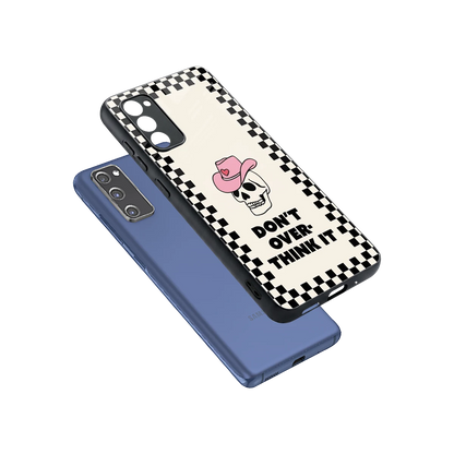 Chill Mode sleek samsung galaxy s20 fe cover with tempered glass back and TPU edges