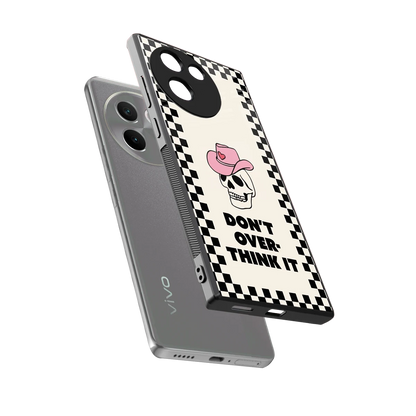 Chill Mode sleek vivo v30e cover with tempered glass back and TPU edges