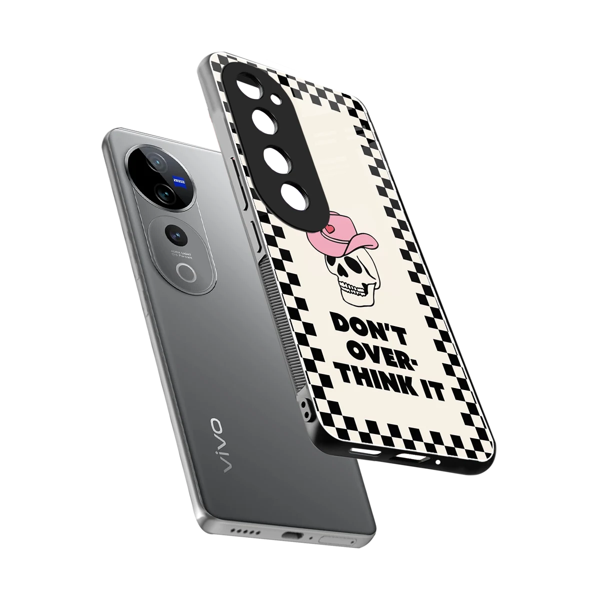 Chill Mode sleek vivo v40 pro cover with tempered glass back and TPU edges