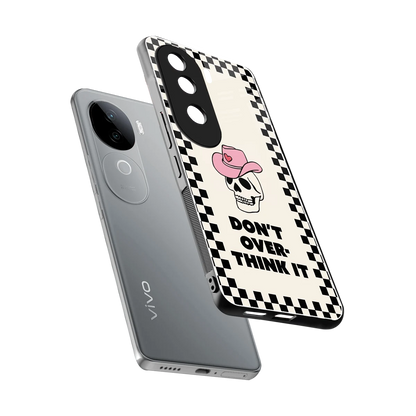 Chill Mode sleek vivo v40e cover with tempered glass back and TPU edges