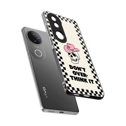 Chill Mode sleek vivo v50 cover with tempered glass back and TPU edges