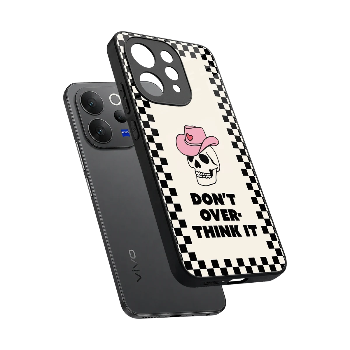 Chill Mode sleek vivo v70 elite cover with tempered glass back and TPU edges