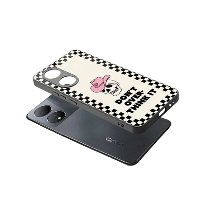 Chill Mode sleek Vivo-y100 cover with tempered glass back and TPU edges