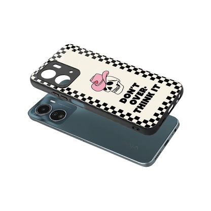 Chill Mode sleek vivo y16 cover with tempered glass back and TPU edges