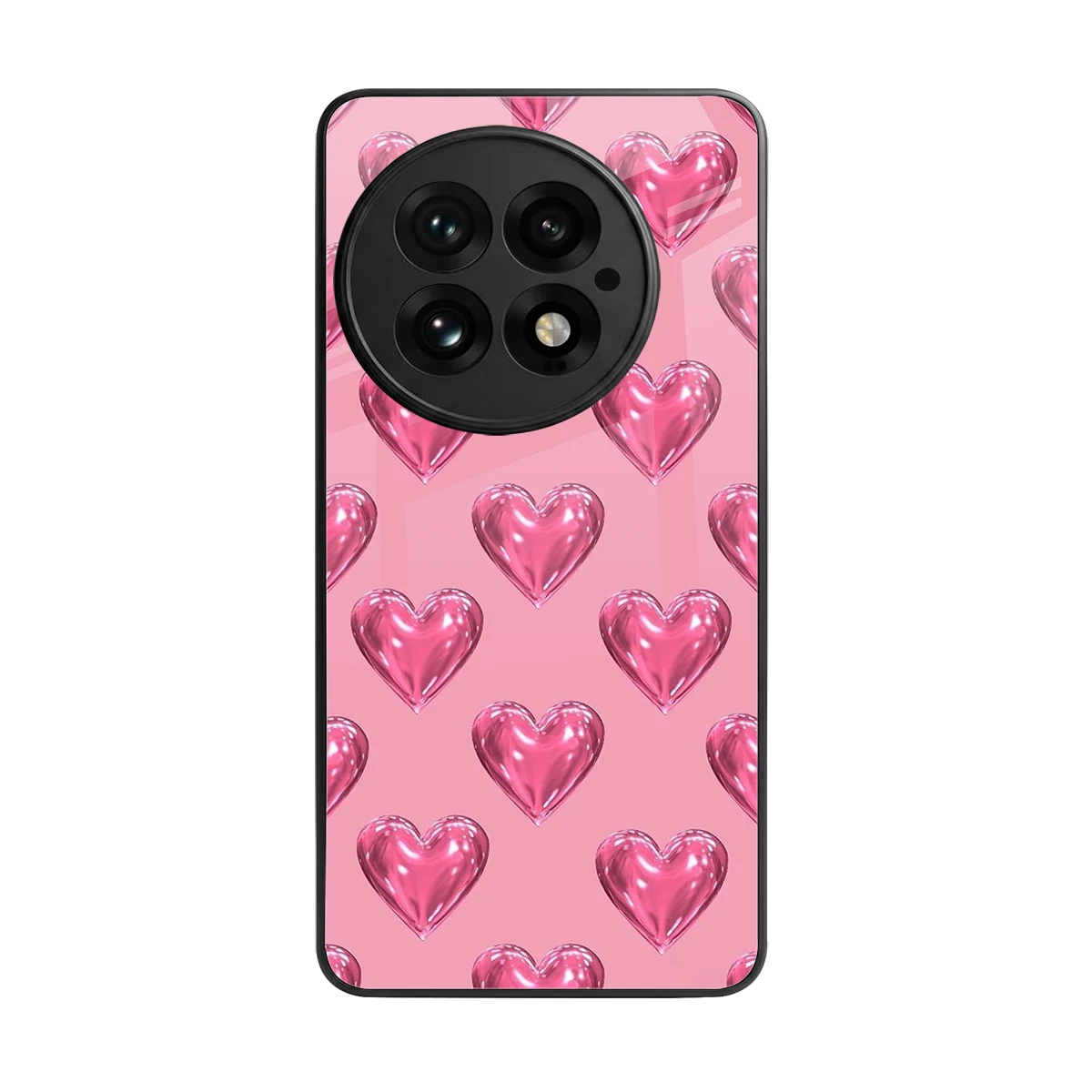 Chrome Blush back phone cover | glass case for oneplus 13