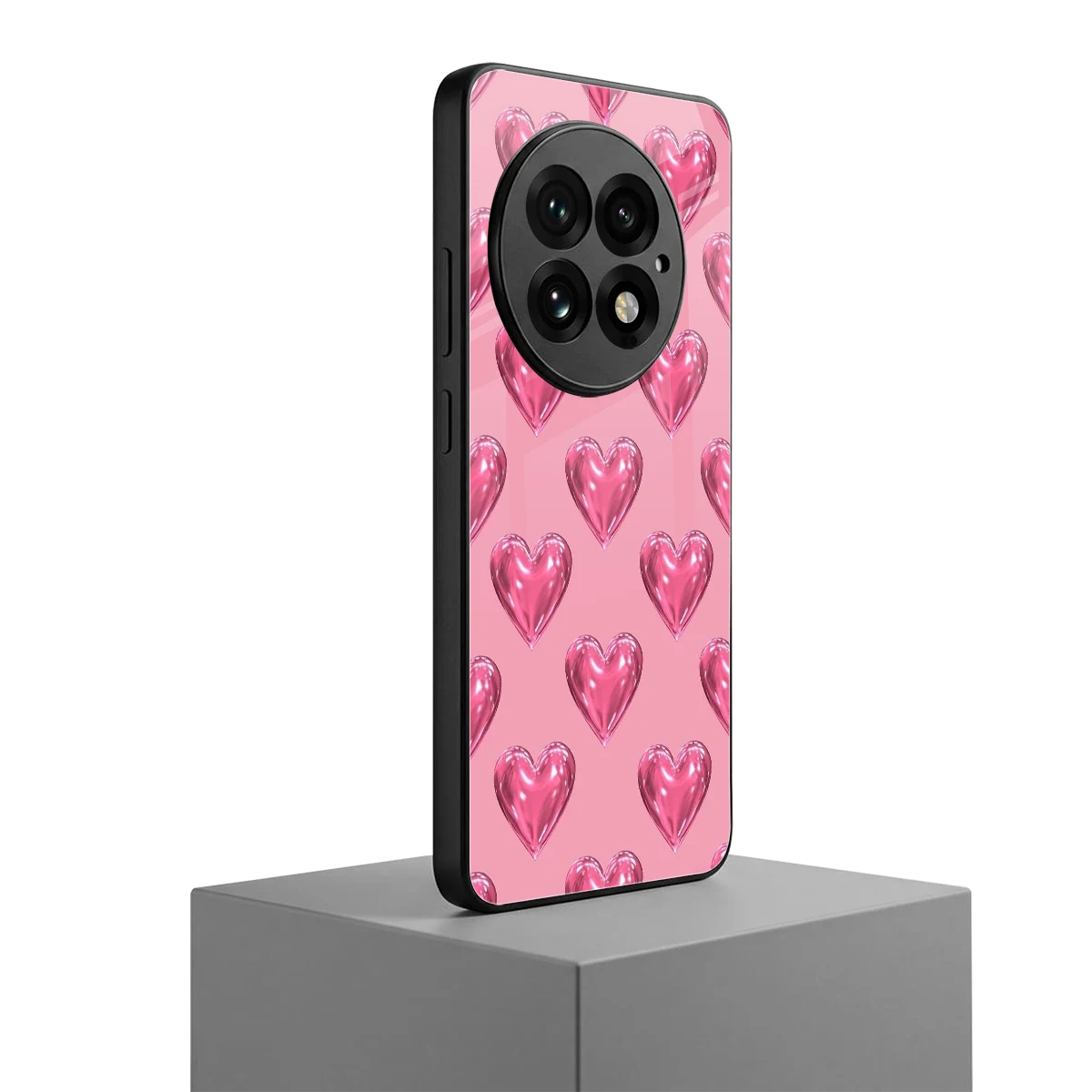 Chrome Blush oneplus 13 mobile cover | shockproof glass phone case