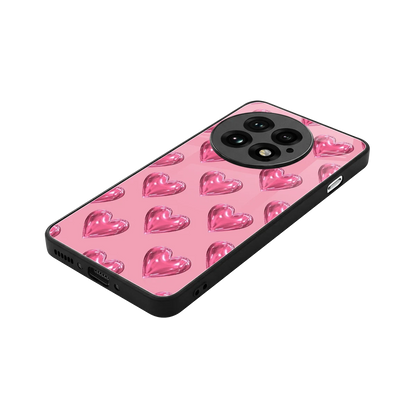 Chrome Blush stylish phone case for oneplus 13 | glossy glass and slim fit