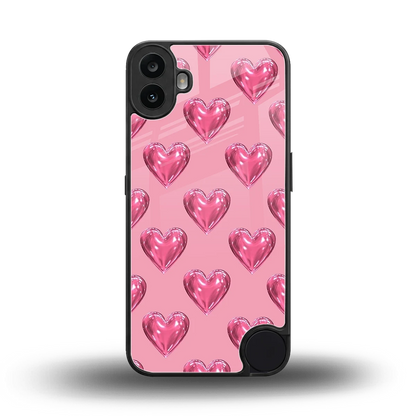Chrome Blush back phone cover | glass case for cmf nothing phone 1