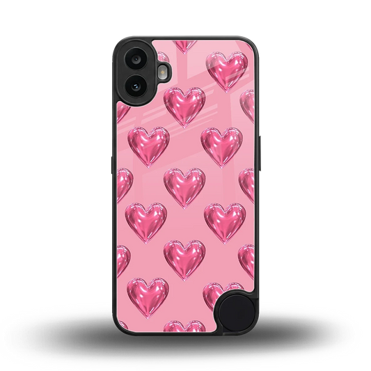 Chrome Blush back phone cover | glass case for cmf nothing phone 1