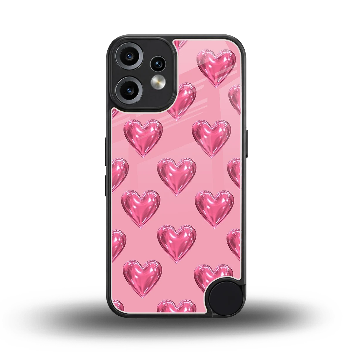 Chrome Blush back phone cover | glass case for cmf nothing phone 2 pro