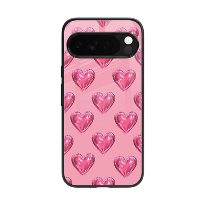 Chrome Blush back phone cover | glass case for google pixel 10 pro xl