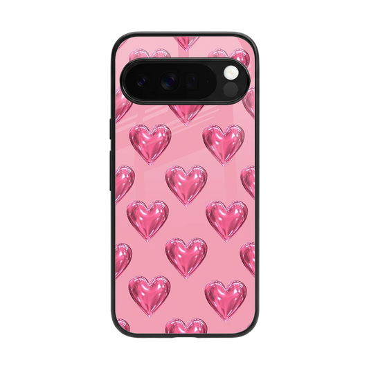 Chrome Blush back phone cover | glass case for google pixel 10 pro xl
