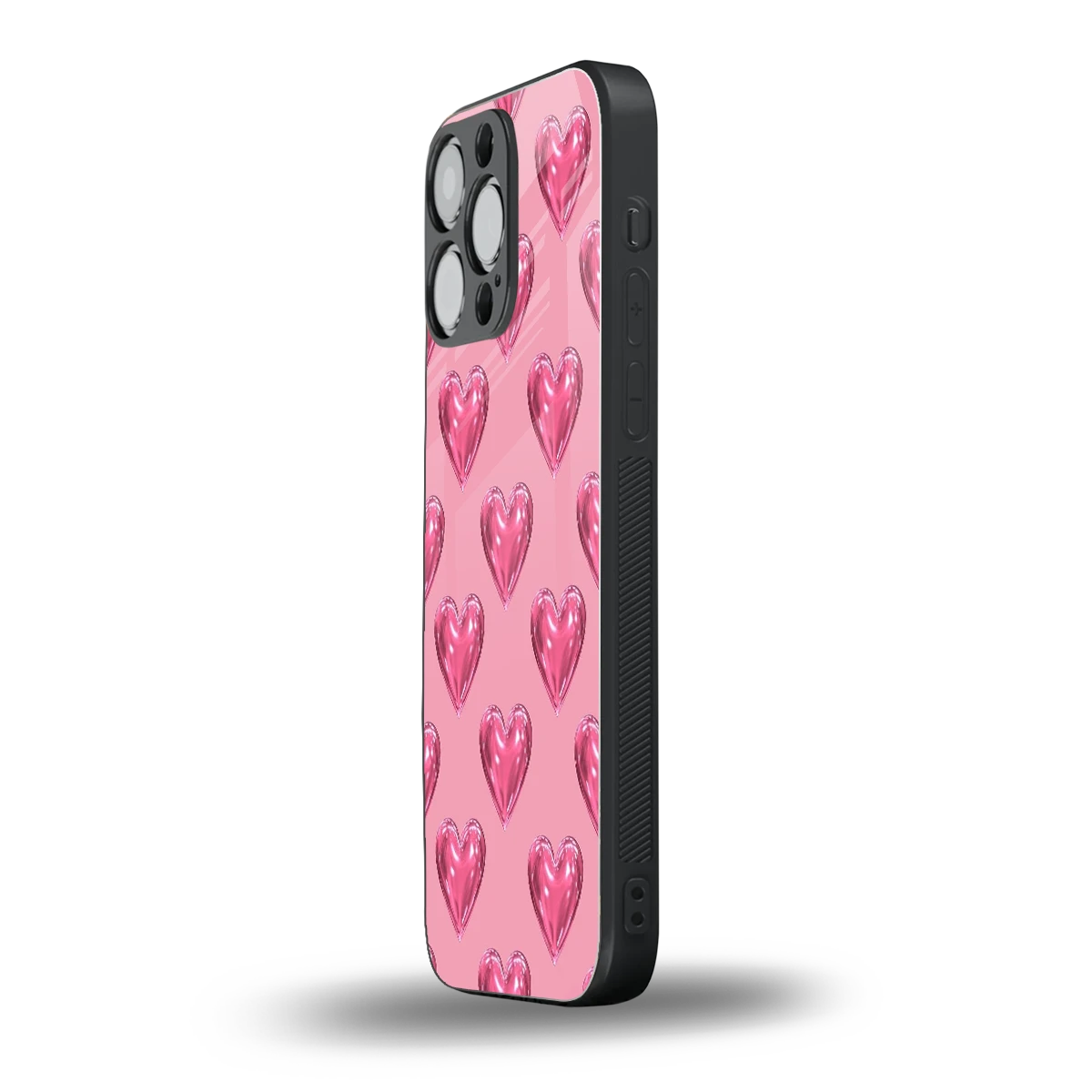 Chrome Blush iphone 12 pro max mobile cover | shockproof glass phone case