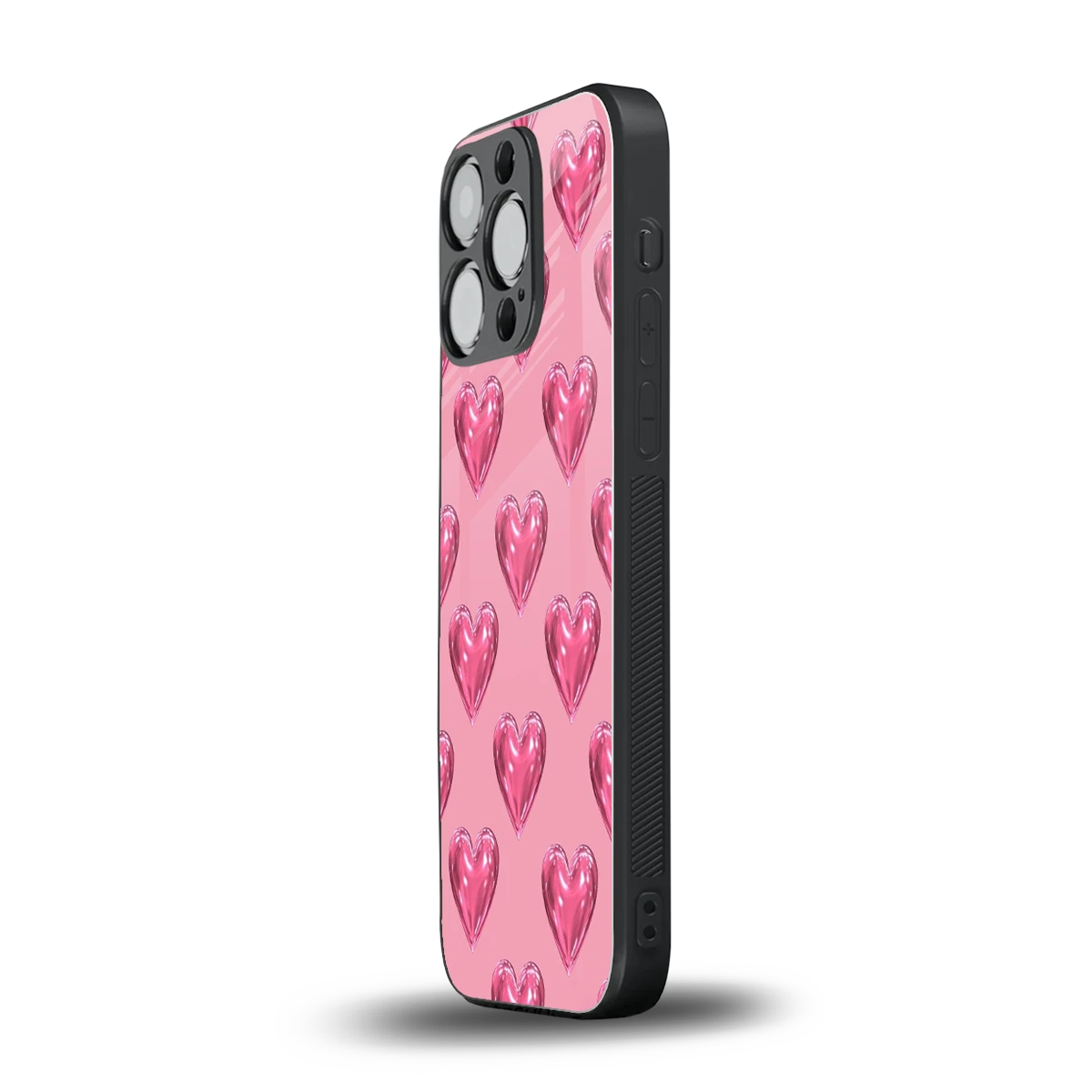Chrome Blush iphone 12 pro mobile cover | shockproof glass phone case