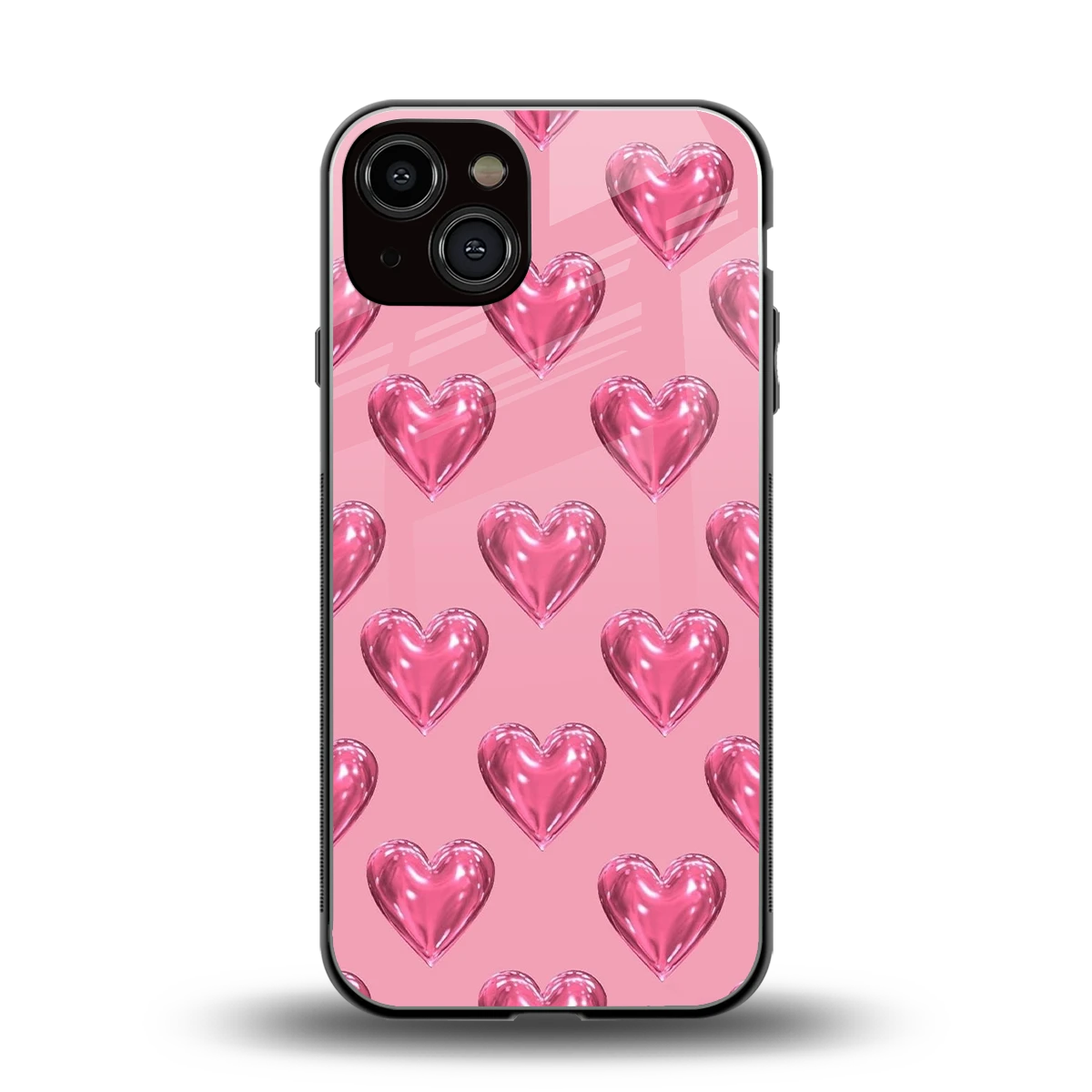 Chrome Blush back phone cover | glass case for iphone 13