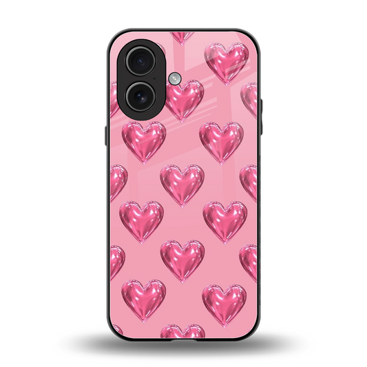 Chrome Blush back phone cover | glass case for iphone 17