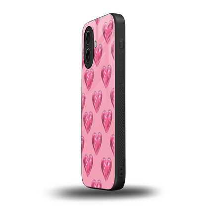 Chrome Blush iphone 17 mobile cover | shockproof glass phone case