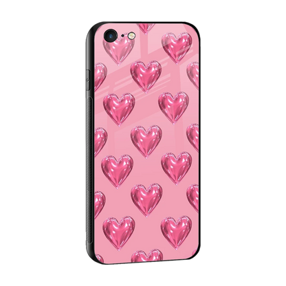 Chrome Blush sleek iphone 6 cover with tempered glass back and TPU edges
