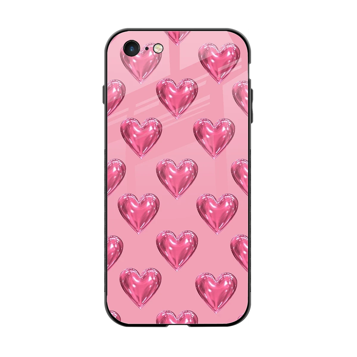 Chrome Blush back phone cover | glass case for iphone 6s