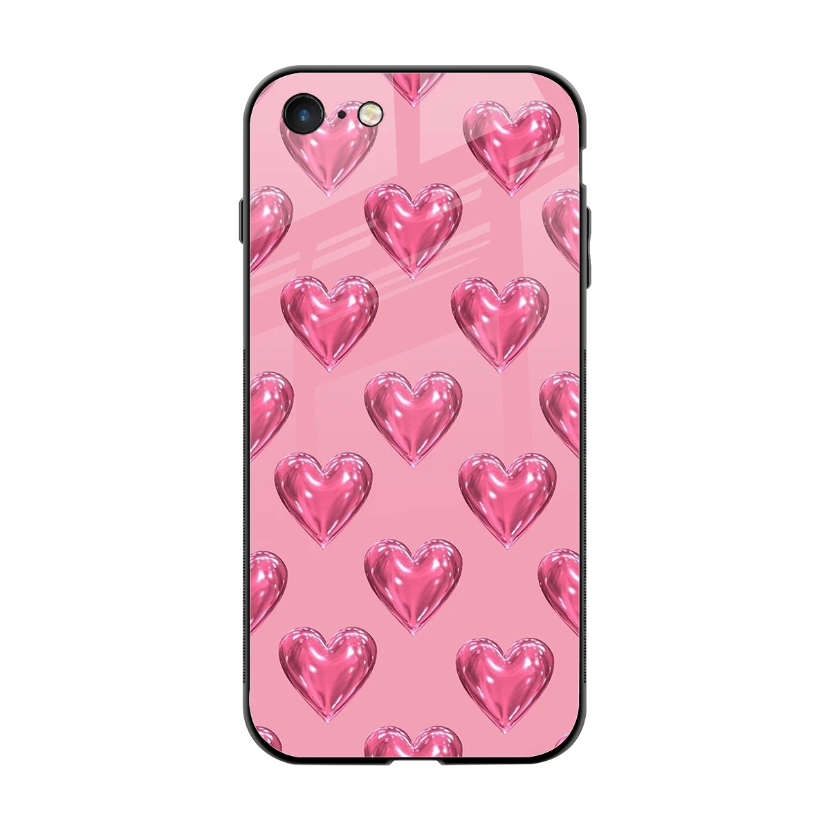 Chrome Blush back phone cover | glass case for iphone 7