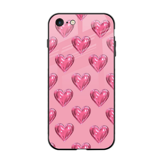 Chrome Blush back phone cover | glass case for iphone 7