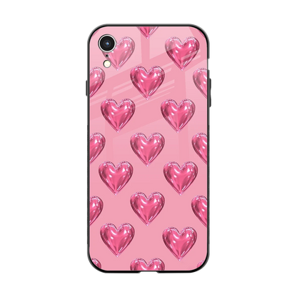 Chrome Blush back phone cover | glass case for iphone xr
