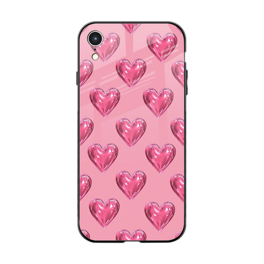 Chrome Blush back phone cover | glass case for iphone xr