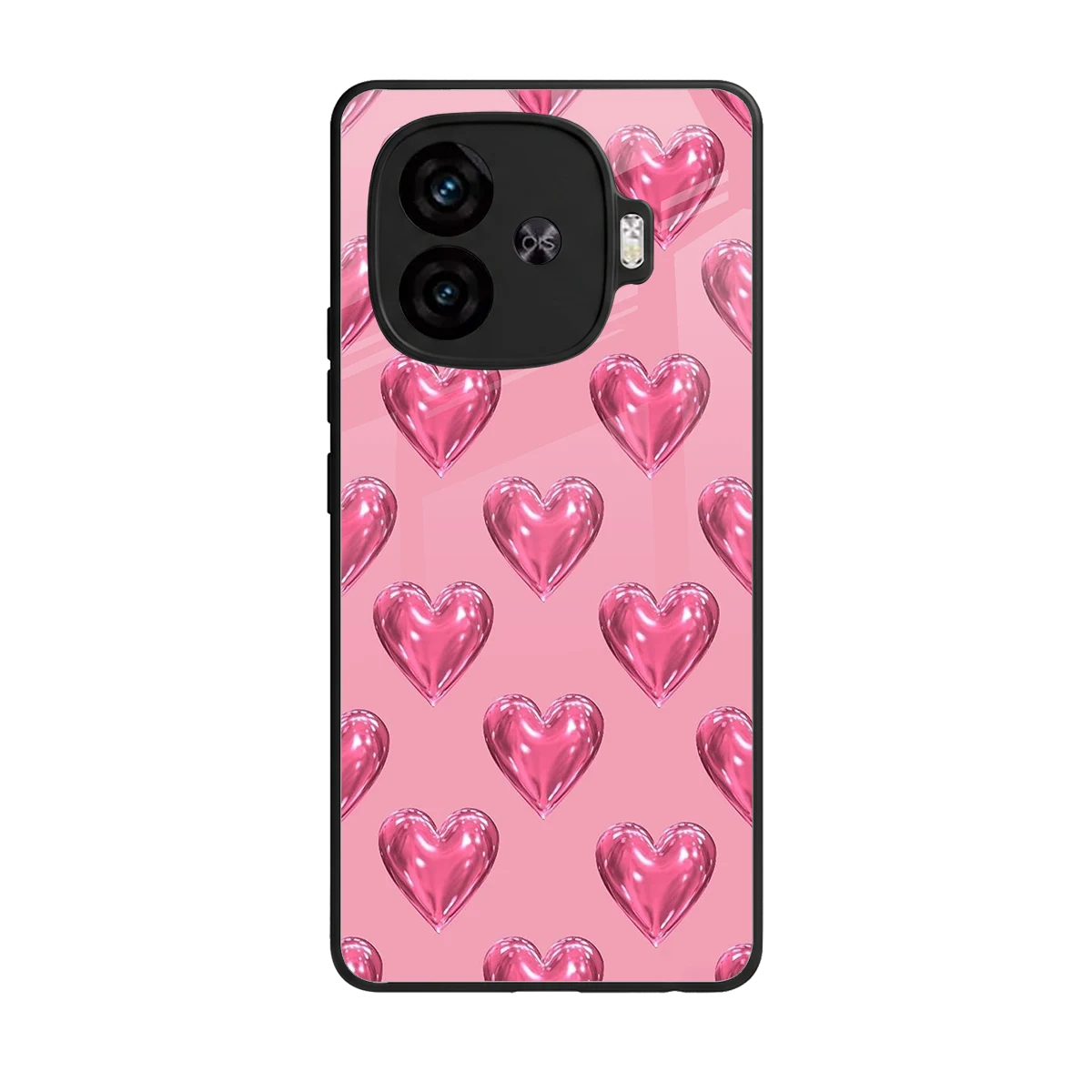 Chrome Blush back phone cover | glass case for iqoo neo 10r 5g