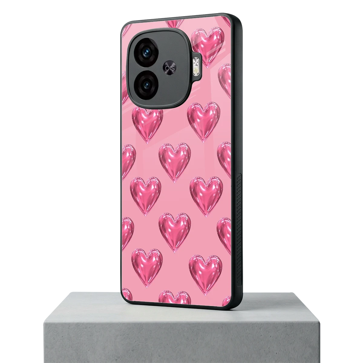 Chrome Blush iqoo neo 10r 5g mobile cover | shockproof glass phone case