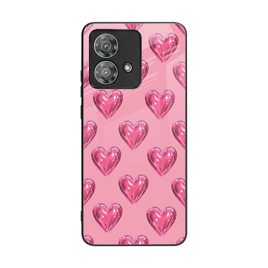 Chrome Blush back phone cover | glass case for motorola edge 40 neo 5g