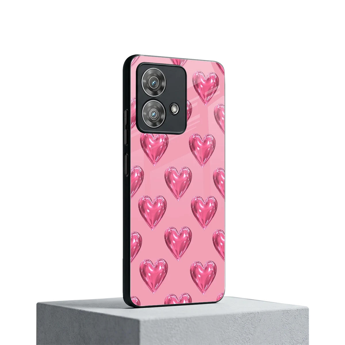 Chrome Blush motorola edge 40 neo 5g mobile cover | shockproof glass phone case