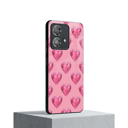 Chrome Blush motorola edge 40 neo 5g mobile cover | shockproof glass phone case