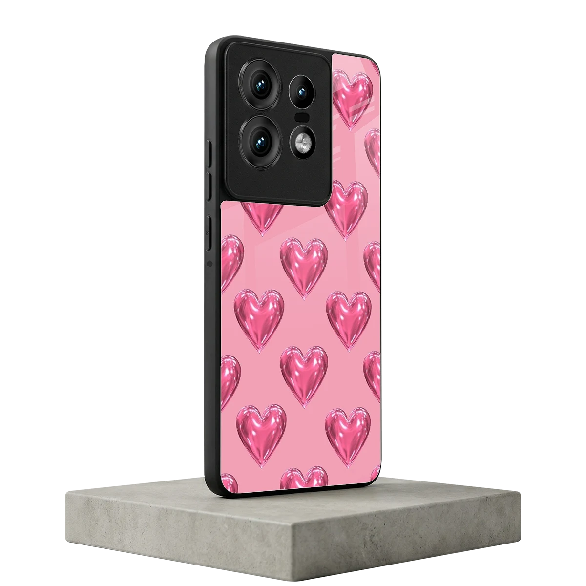 Chrome Blush motorola edge 50 pro mobile cover | shockproof glass phone case