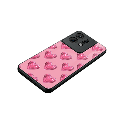 Chrome Blush stylish phone case for motorola edge 50 pro | glossy glass and slim fit