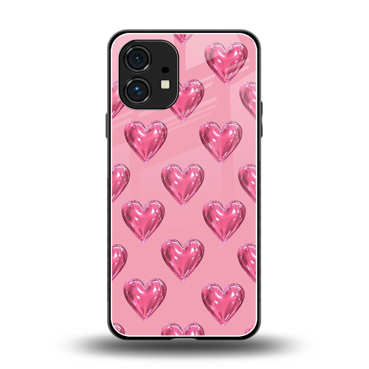 Chrome Blush back phone cover | glass case for nothing phone 1