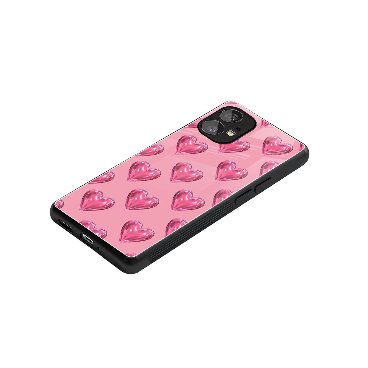 Chrome Blush stylish phone case for nothing phone 1 | glossy glass and slim fit