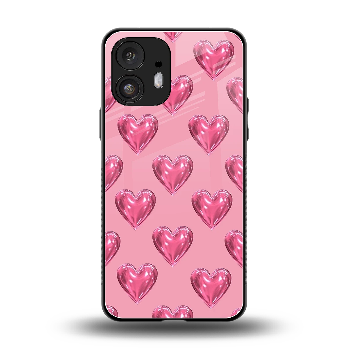 Chrome Blush back phone cover | glass case for nothing phone 2