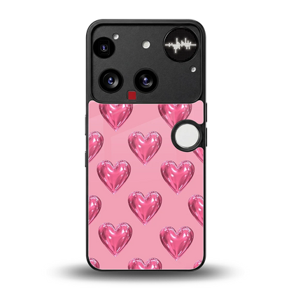 Chrome Blush back phone cover | glass case for nothing phone 3