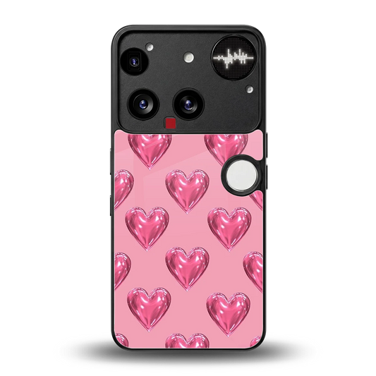 Chrome Blush back phone cover | glass case for nothing phone 3