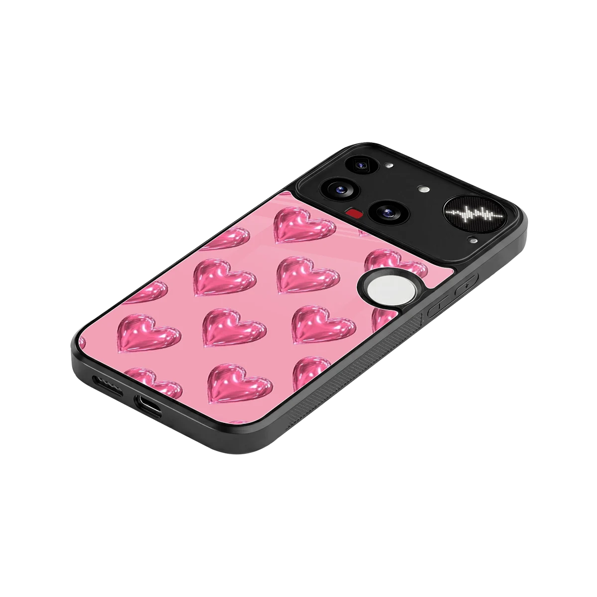 Chrome Blush stylish phone case for nothing phone 3 | glossy glass and slim fit