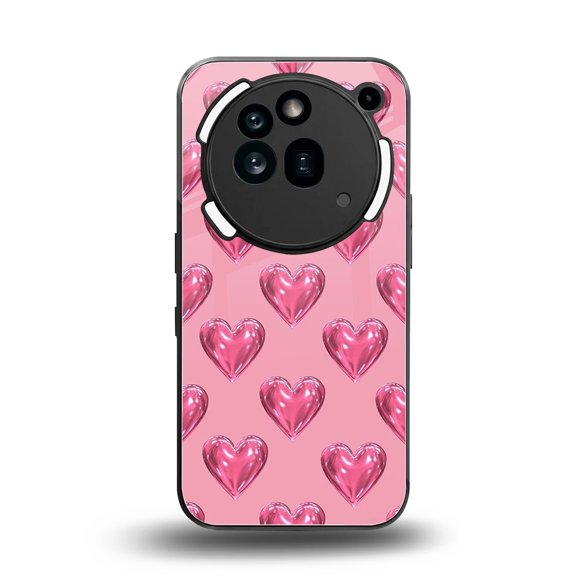 Chrome Blush back phone cover | glass case for nothing phone 3a pro