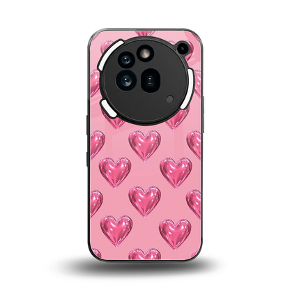Chrome Blush back phone cover | glass case for nothing phone 3a pro