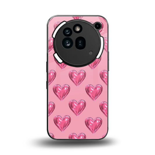 Chrome Blush back phone cover | glass case for nothing phone 3a pro