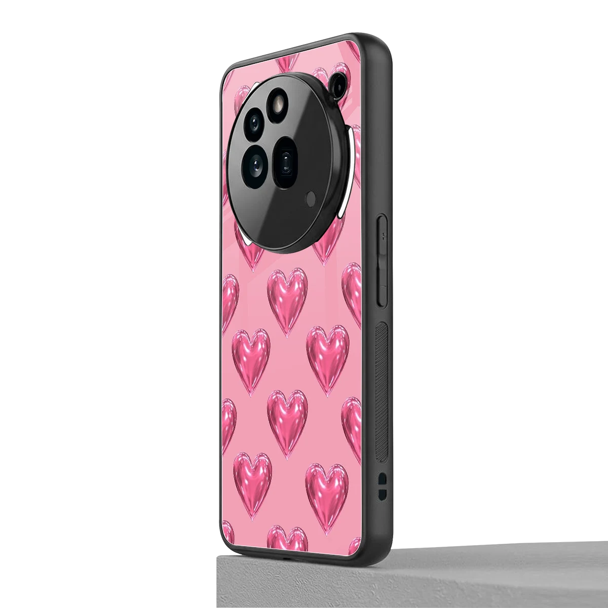 Chrome Blush nothing phone 3a pro mobile cover | shockproof glass phone case