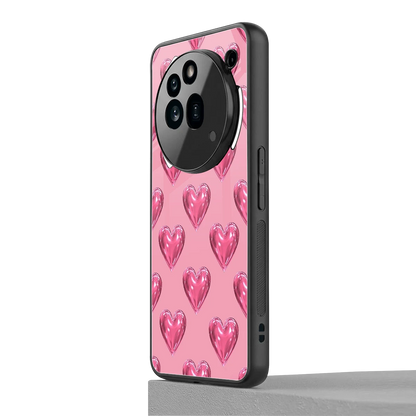 Chrome Blush nothing phone 3a pro mobile cover | shockproof glass phone case