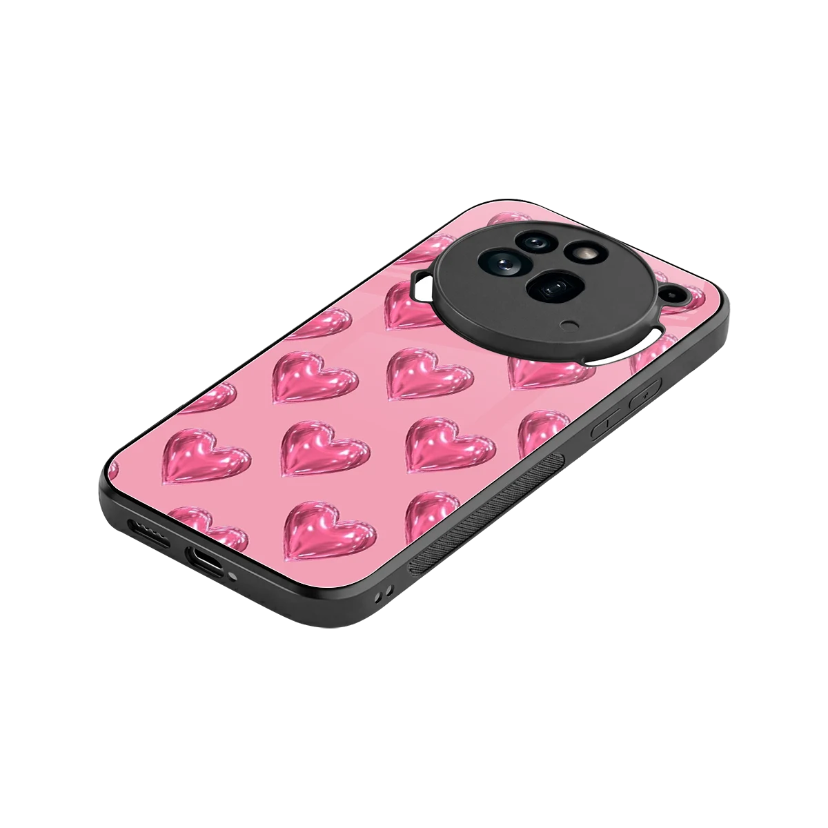 Chrome Blush stylish phone case for nothing phone 3a pro | glossy glass and slim fit