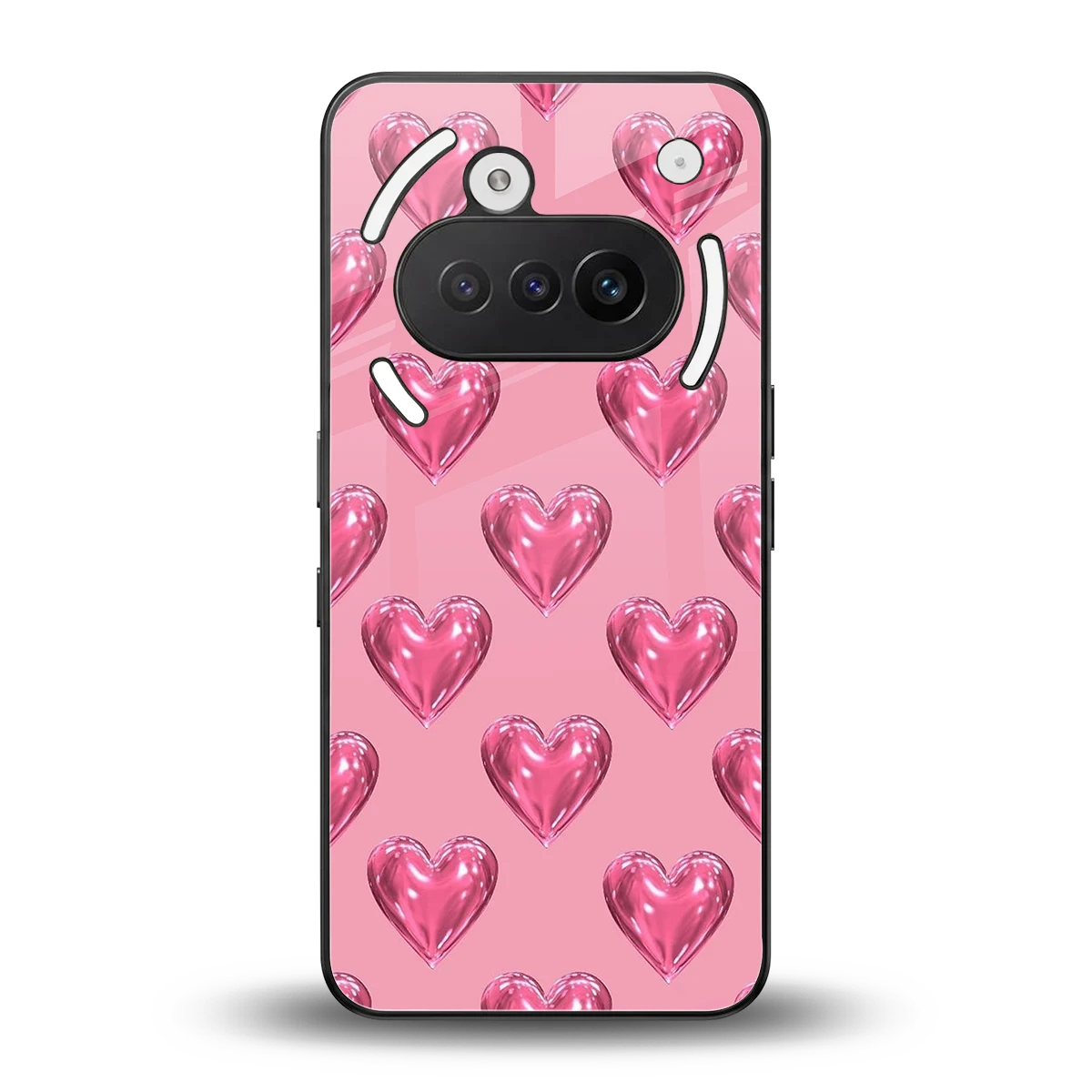 Chrome Blush back phone cover | glass case for nothing phone 3a