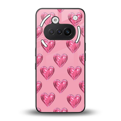 Chrome Blush back phone cover | glass case for nothing phone 3a